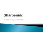 Sharpening
